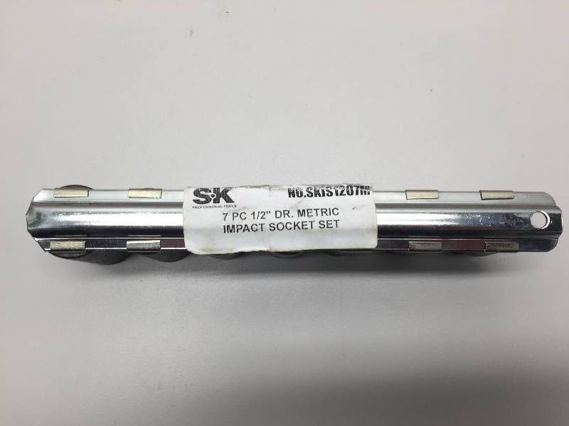 S-K 7PC 12 DRIVE METRIC IMPACT SOCKET SET 10MM-17MM