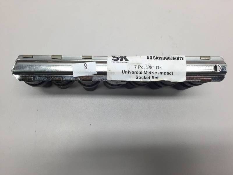 S-K 7 PC 38 DRIVE UNIVERSAL METRIC IMPACT SOCKET SET 10MM-17MM