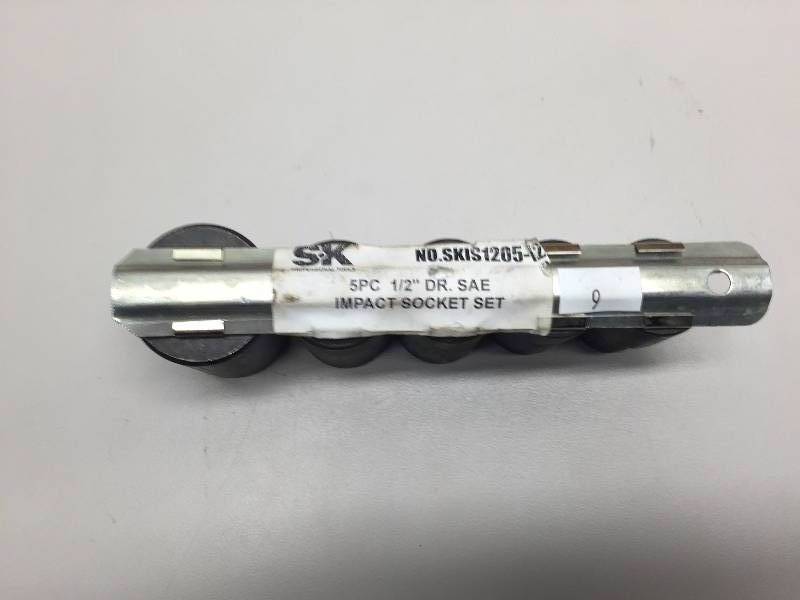 S-K 5PC 12 DRIVE SAE IMPACT SOCKET SET 916- 1516