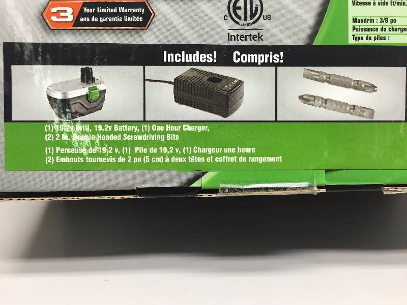KAWASKI 19.2V CORDLESS DRILL