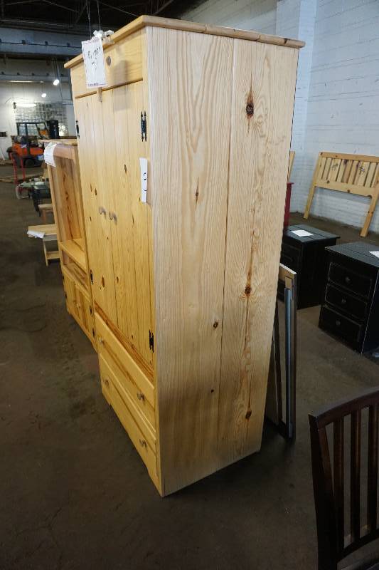 Pine Medium Wardrobe Cabinet