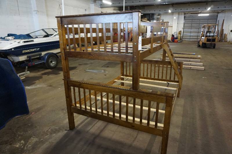 Wood TwinFull Bunk Bed Loft System