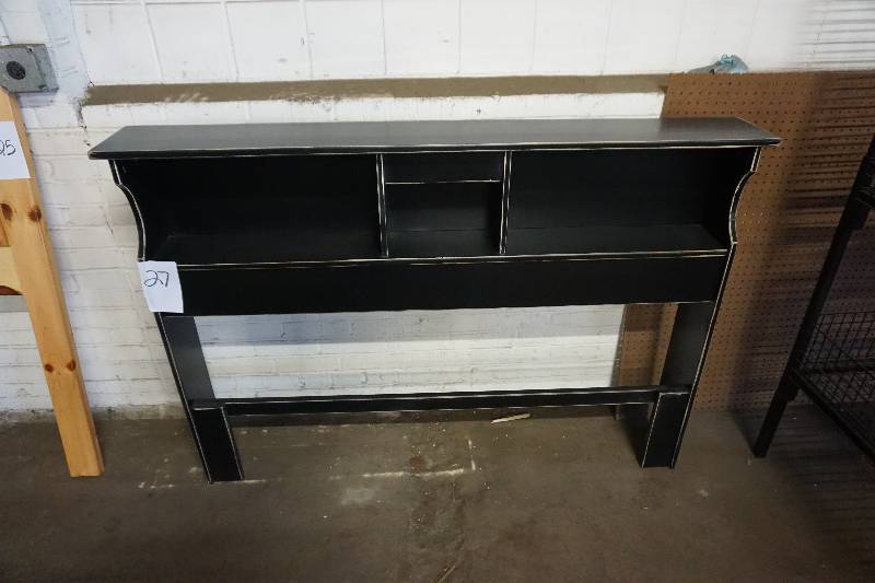 Dark Finish Queen Size Head Board