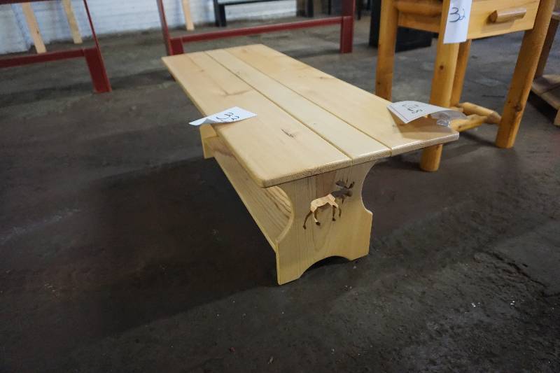 Wild Life Themed Pine Wood Coffee Table