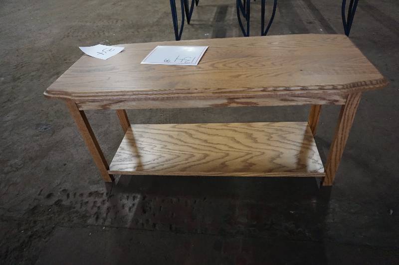 Solid Oak Wood Coffee Table