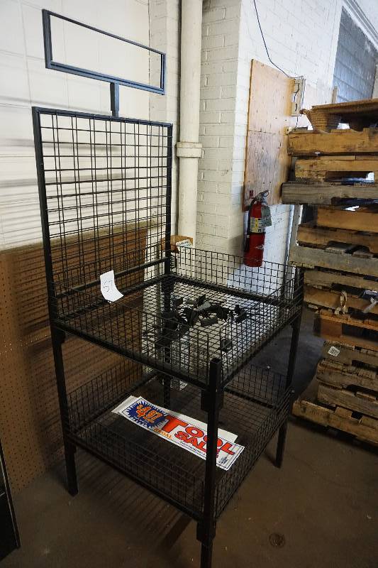 Two Level Wire Mesh Retail Storage Bin