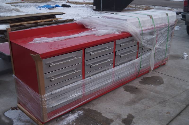 10ft 20 Drawer Steel Workbench