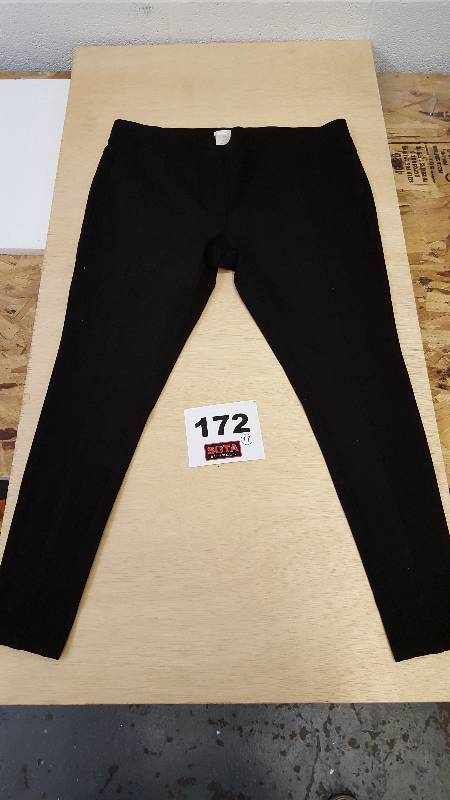 MATTY M WOMANS PONTE PANTS BLACK-SZ XXL(20-22)