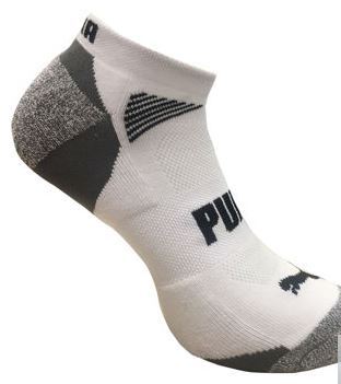 Puma� Mens No Show 6-pack Sock-WhiteGray- SZ SHOE 6-12