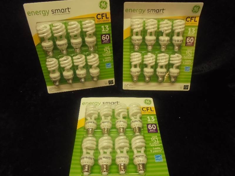 lot 23 image: Lot - 3pks of GE Light Bulbs, 60Watt