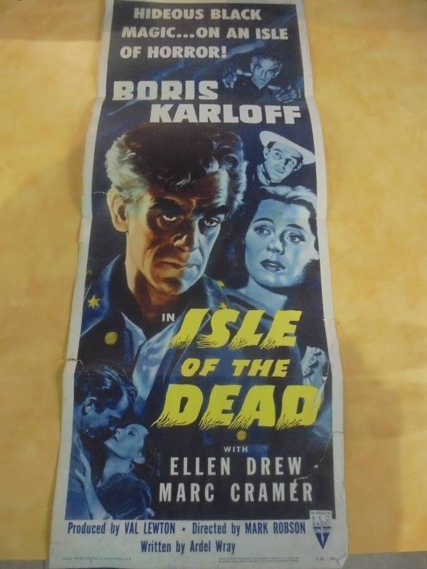 lot 43 image: 1953 Isle of the Dead Movie Poster