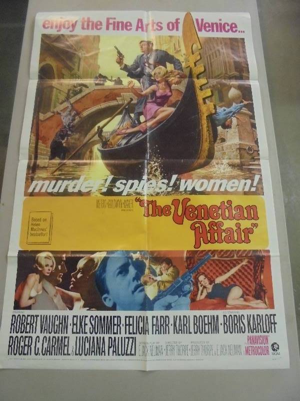 lot 44 image: 1966 The Venetian Affair Movie Poster