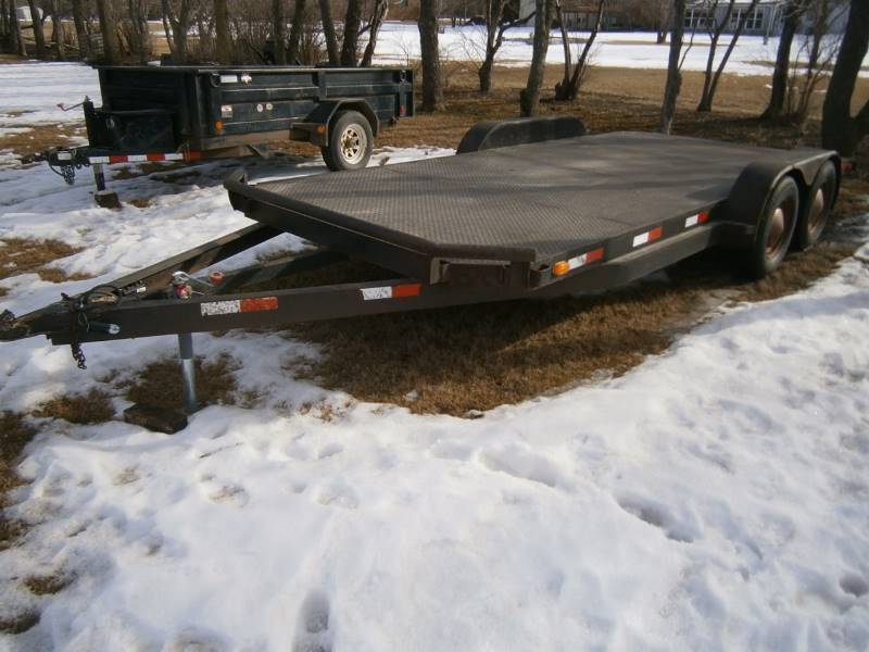 lot 4 image: 1990 Terry 7X18 Car Trailer