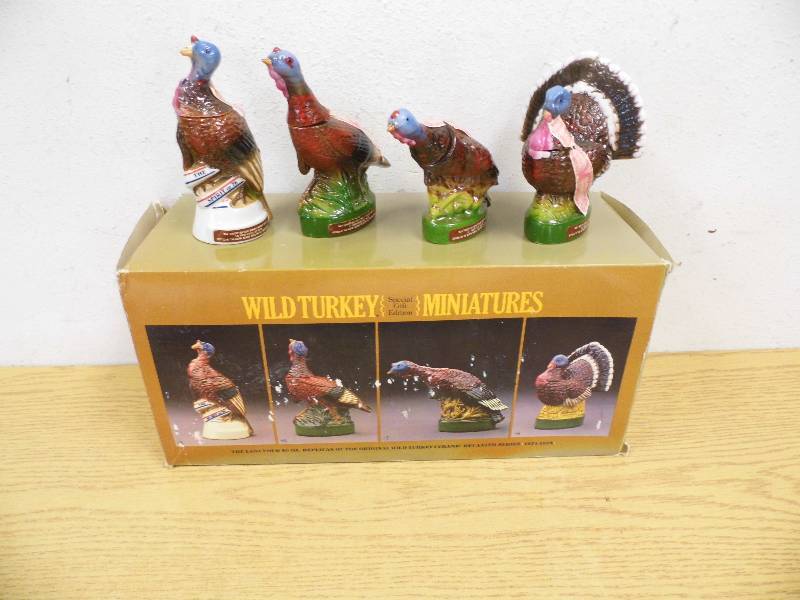 Wild Turkey Decanters - Miniatures