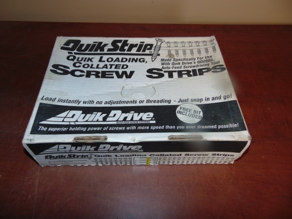 (2) Boxes Of Quik Strip Screw Strips