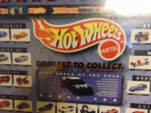 Large Framed Hot Wheels Poster