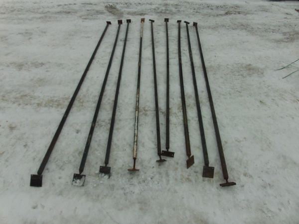 (9) Temporary Adjustable Wall Bracing
