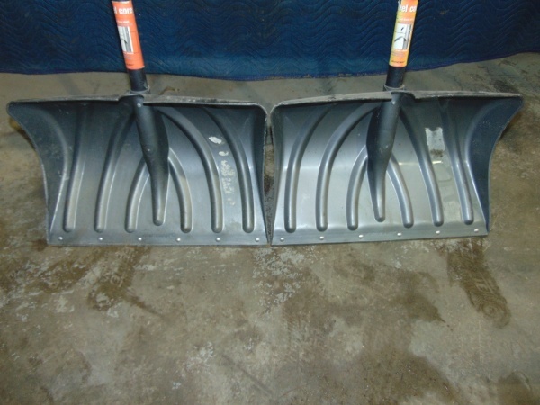 (2) Plastic Snow Shovels