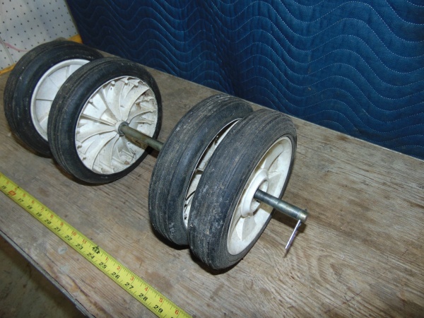 Axle With Wheels