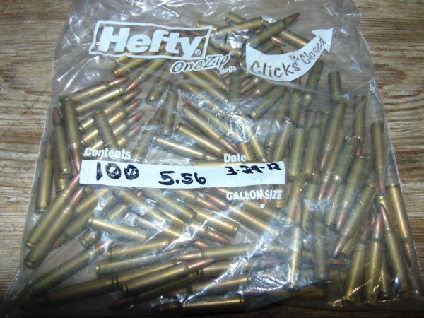 Around (100) 5.56 Rifle Bullets