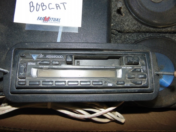 Radio and Speakers Removed From A Bobcat