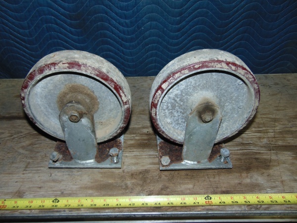 (2) Large Caster Wheels