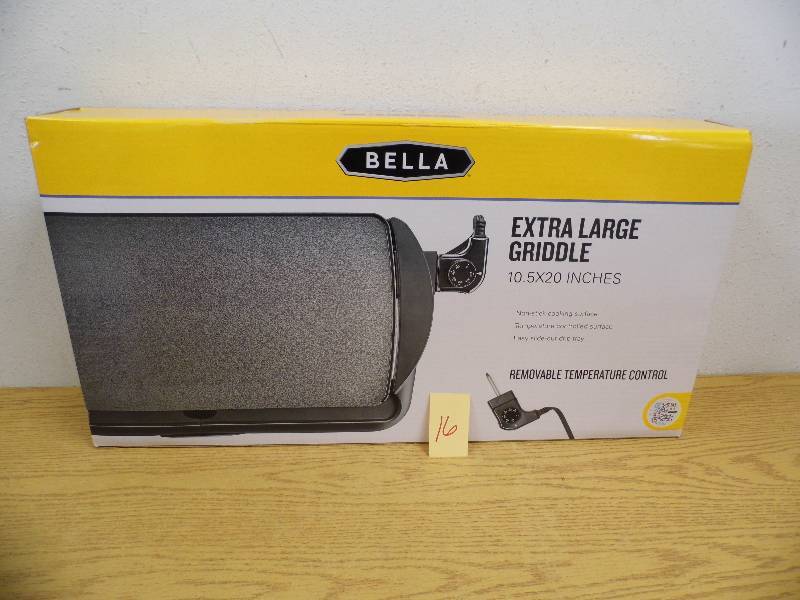 lot 16 image: New Bella XL Griddle