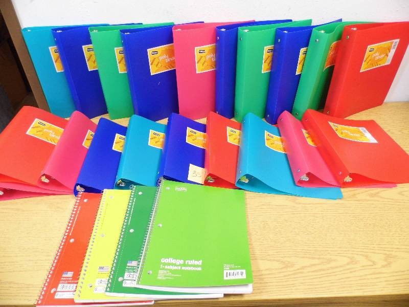lot 35 image: Binders & Notebooks
