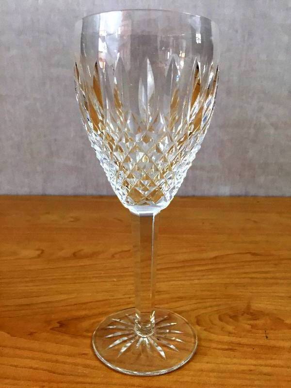 lot 89 image: Waterford Castlemaine Cut Crystal Claret Wine Water Goblet 718