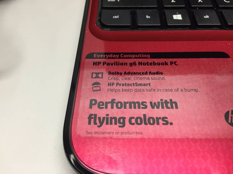 HP PAVILION G6 NOTEBOOK