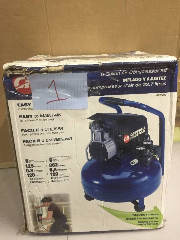 lot 1 image: CH 6 Gal Compressor Tested Works