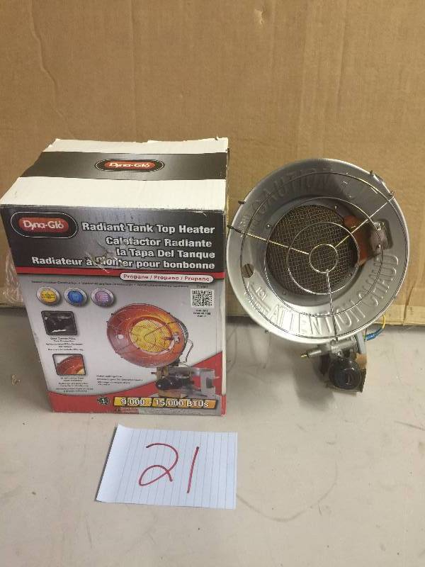 lot 21 image: Radiant Tank Top Heater