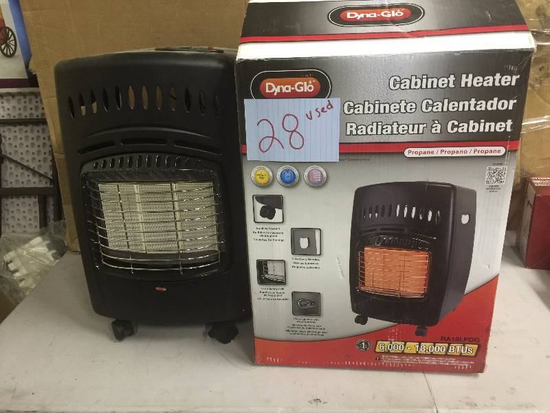 lot 28 image: Cabinet Heater 6000-18,000 BTUs used tested works