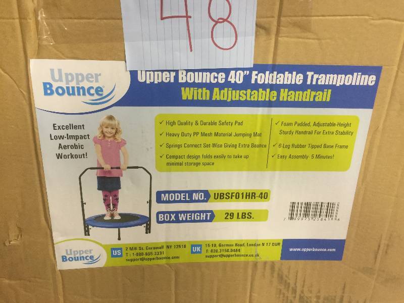 lot 48 image: Upper Bounce 40 Foldable Trampoline