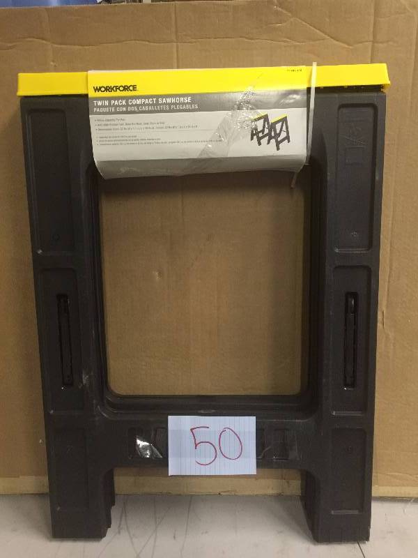 lot 50 image: Worforce Twin Pack sawhorses