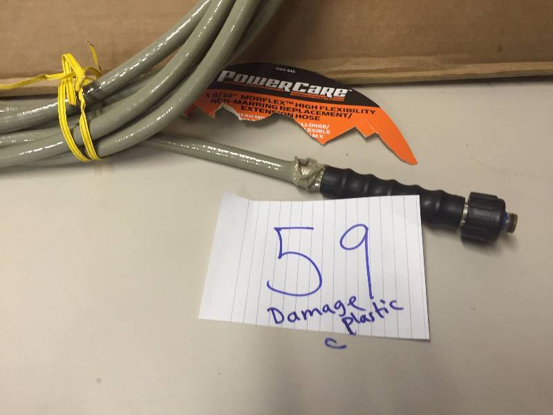 lot 59 image: Power Care Replacement Hose damaged plastic