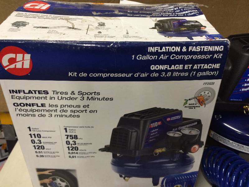 lot 90 image: CH 1 Gallon Air Compressor works