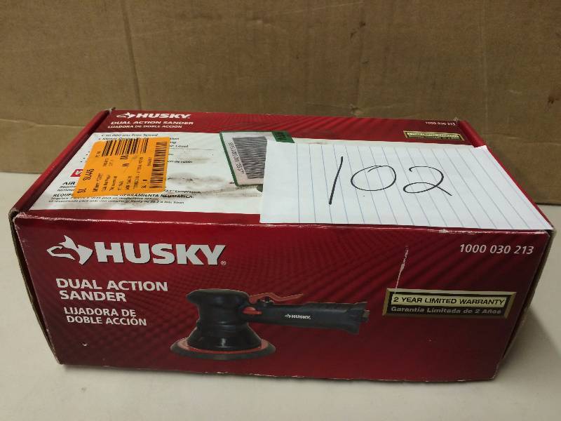 lot 102 image: Husky Dual Action Sander