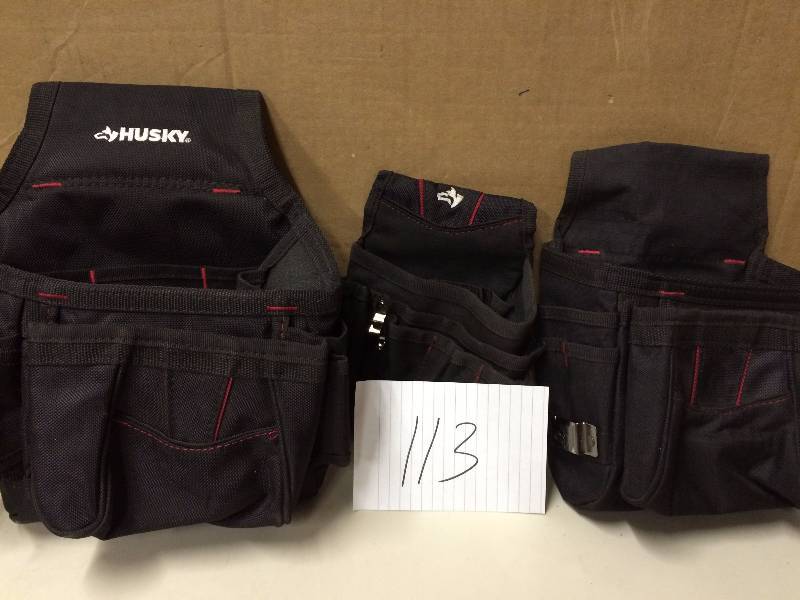 lot 113 image: Lot of 3 Tool Bags New