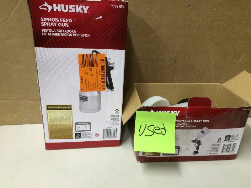 lot 135 image: Lot Of Husky Siphon Spray Guns