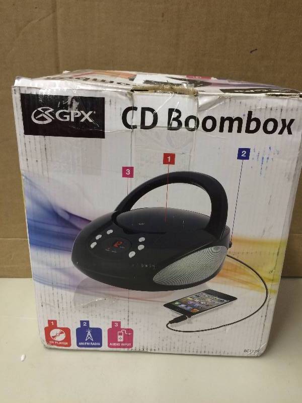 lot 146 image: GPX CD Boombox used tested works
