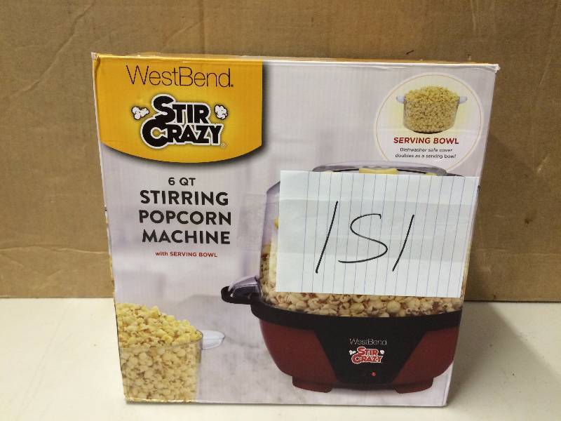 lot 151 image: Stir Crazy Popcorn Machine