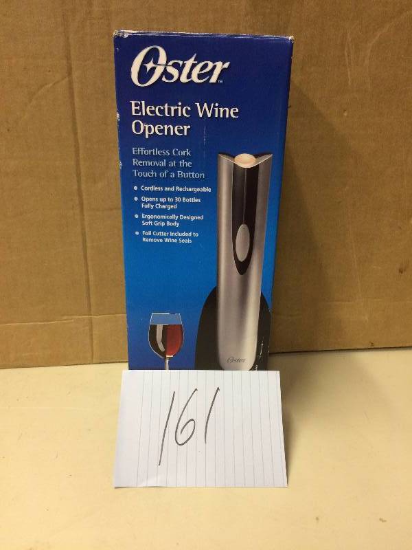 lot 161 image: Oster Electric Wine Opener like New
