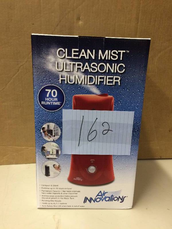 lot 162 image: Air Innovations Clean Mist Humidifier New