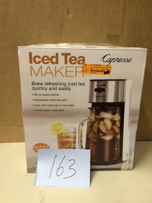 lot 163 image: Capresso Ice Tea Maker New