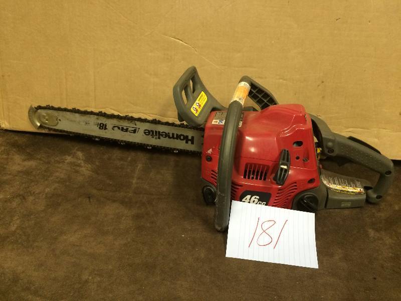 lot 181 image: Homelite 18 Chainsaw used tested works
