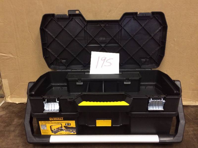 lot 195 image: Dewalt Tool Box