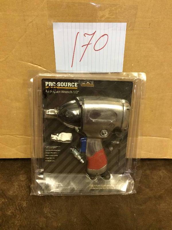 lot 170 image: Pro Source Air Impct Wrench 12 New