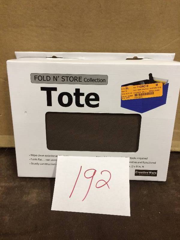 lot 192 image: Fold and Store Tote New