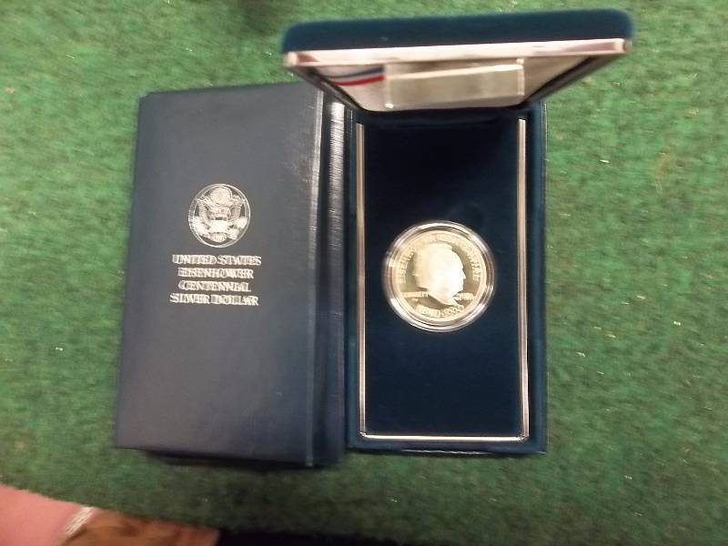 US Centennial Eisenhower Silver Dollar